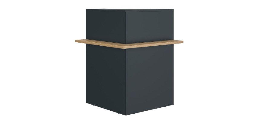 Banque d'accueil d'angle L 74 cm - Zoom