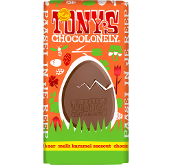 Tony's Chocolonely Pâques lait caramel sel de mer 180g