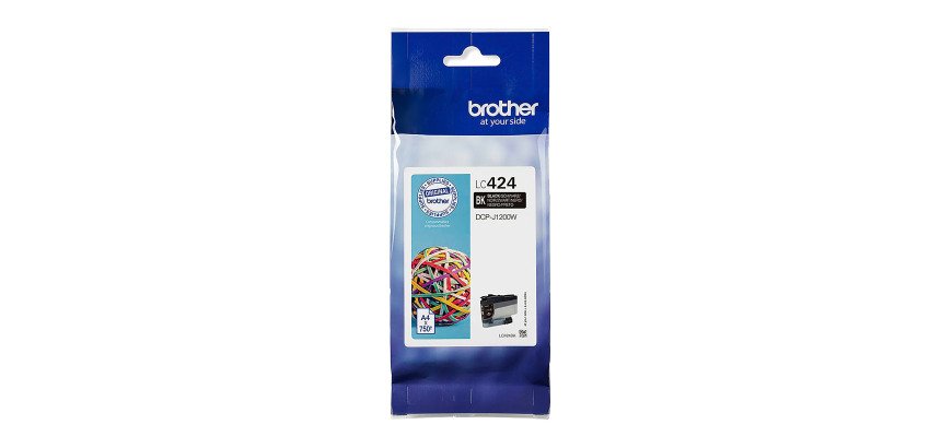 BROTHER Cartouche LC424BK Noire pour Imprimante jet d'encre