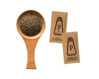 Portion de poivre, emballé à l'unité, dans un carton