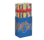 Carta regalo - raso - Fantasia - 200 x 70 cm - Rex Sadoch - expo da 50 rotoli