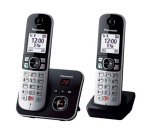 Panasonic KX-TG6862JTB telephone DECT telephone Caller ID Black, Silver