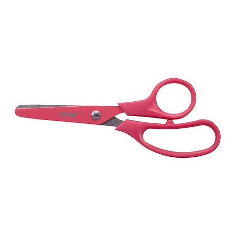 Tijeras escolares basic colours MILAN 13,4 cm color rosa