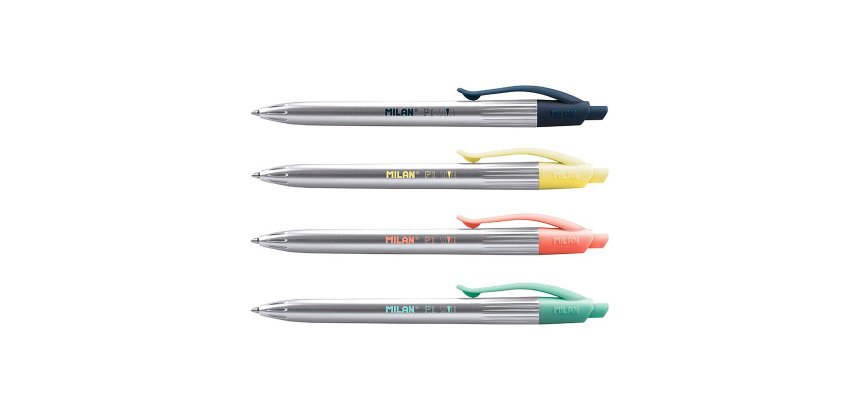 Bolígrafo retráctil P1 Silver MILAN