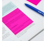 Notas adhesivas transparentes 76 x 76 mm MILAN - Bloc de 50