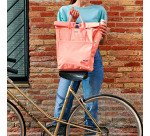 Mochila con cierre superior enrollable serie 1918 rosa