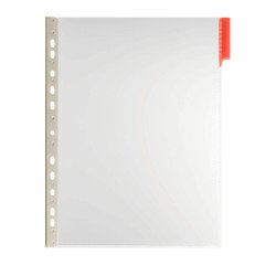 Funda de clasificador Durable Function A4 rojo - pack de 5
