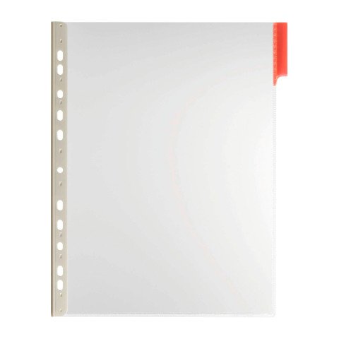 Funda de clasificador Durable Function A4 rojo - pack de 5