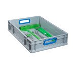 ProfiPlus EuroBox Storage Bin 612, gray/blue