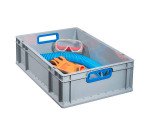 Bac de rangement ProfiPlus EuroBox 617, gris/bleu