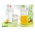 Pichet en verre avec couvercle "Quadro"