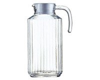Pichet en verre avec couvercle "Quadro"