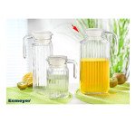 Pichet en verre avec couvercle "Quadro"