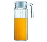 Pichet en verre avec couvercle "Quadro"