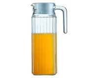 Pichet en verre avec couvercle "Quadro"