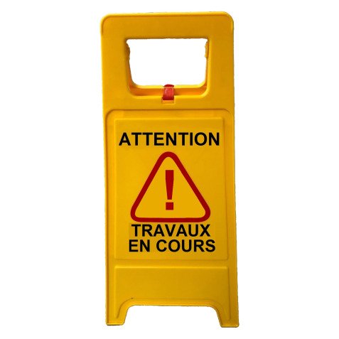 Panneau de signalisation "Travaux en cours"