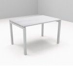 Scrivania Siena con gambe a ponte in metallo p 80 x h 74 cm
