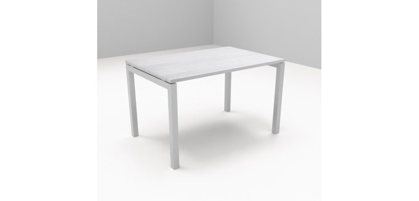 Scrivania Siena con gambe a ponte in metallo p 80 x h 74 cm