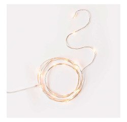 Guirlande lumineuse LED, fonctionne à pile, 20 LED