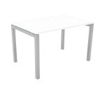 Siena desk with metal bridge legs, d 80 x h 74 cm