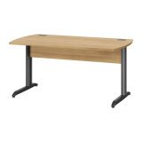 Mesa recta An 160 cm Quarta Plus patas metal L