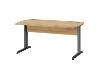 Bureau droit Quarta Plus piètement Métal