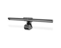 Lampe LED avec pince de fixation et port USB, noir