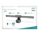 Lampe LED avec pince de fixation et port USB, noir