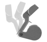 Lampe LED avec pince de fixation et port USB, noir