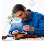 Lampe loupe à LED, à 2 lentilles, dimmable, blanc