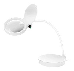 Lampe loupe à LED, à 2 lentilles, dimmable, blanc