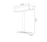 Lamp Dayvia Sundesk led lichttherapie zwart