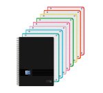 Cuaderno tapa de plástico A4 Europeanbook 8 Black'n colors 5x5 160 Hojas - Oxford