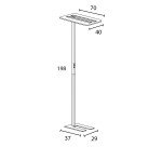 Lampadaire led double éclairage Unilux