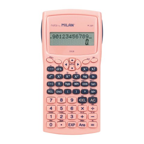Calculadora científica M240 MILAN serie 1918 color rosa