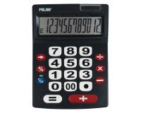 Calculadora negra grande 12 dígitos MILAN