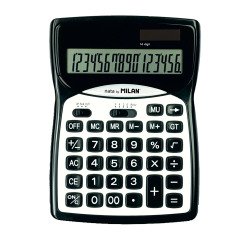 Calculadora negra grande 16 dígitos MILAN