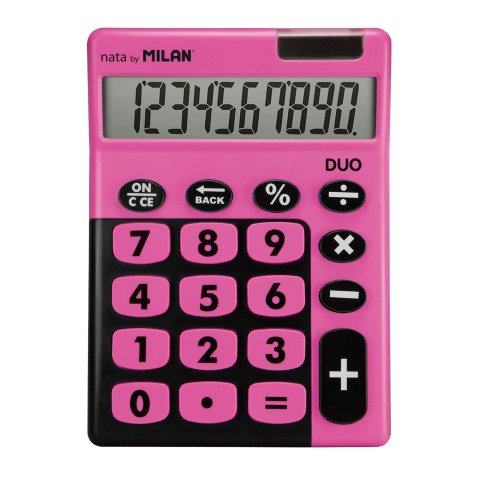 Calculadora de sobremesa MILAN Rosa 10 dígitos Duo