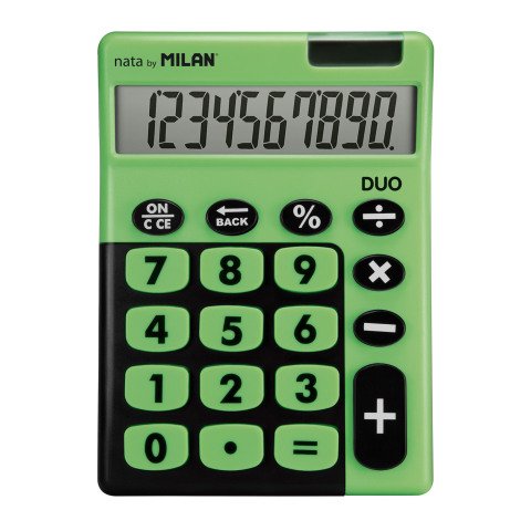 Calculadora de sobremesa MILAN Verde 10 dígitos Duo
