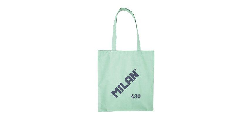 Bolsa Tote Bag serie MILAN 430 since 1918 verde menta