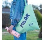 Bolsa Tote Bag serie MILAN 430 since 1918 verde menta