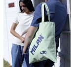 Bolsa Tote Bag serie MILAN 430 since 1918 verde menta