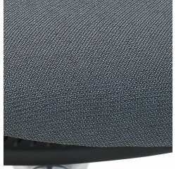 Steh-Sitz-Stuhl ZERTY aus Stoff - niedrige Rückenlehne - ohne Armlehnen - Höhenverstellungsmechanismus - schwarze Füße