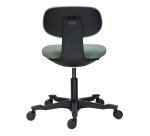 Chaise de bureau SIELLO tissu - dossier bas - sans accoudoirs - mécanisme haut/bas - pieds noir