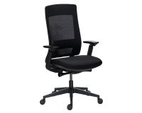 Office chair MARCUS fabric and mesh - armrests, seat depth adjustment and lumbar support - Synchronous Mechanism