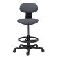 Chaise haute SIELLO tissu - dossier bas - sans accoudoirs - mécanisme haut/bas - pieds noir