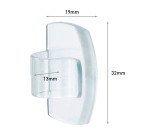 Clip transparent range-câble 3M Command™ - Blister de 4 clips et 5 languettes