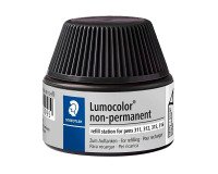 Flacon de recharge Lumocolor, non permanent, noir