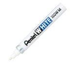 Marqueur permanent Pentel White 100W M pointe conique 3,9 mm