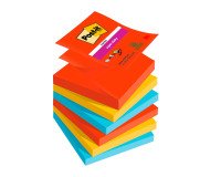 Ricariche Post-it Super Sticky a Z Playful 76 x 76 mm 6 unità da 90 fogli